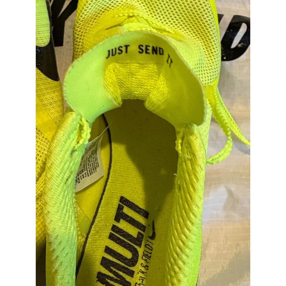 Nike Rival Multi Track Field Spikes Volt Yellow Multi Event Spikes M7 W8.5‎ Neon